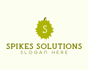 Spiky Durian Fruit logo design