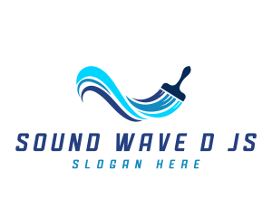 Hardware Paintbrush Splash logo design