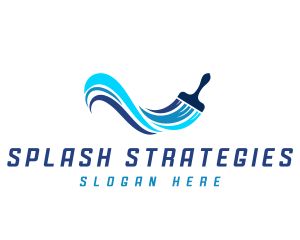 Hardware Paintbrush Splash logo