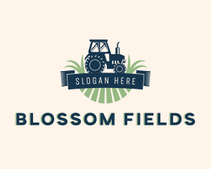 Tractor Field Agriculture logo design