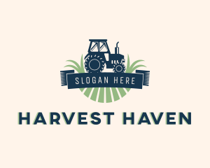 Tractor Field Agriculture logo design