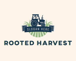 Tractor Field Agriculture logo design