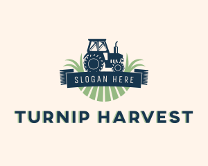 Tractor Field Agriculture logo design