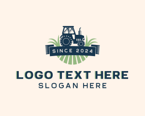 Tractor Field Agriculture logo