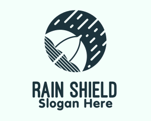 Umbrella Rain Weatherproof logo design