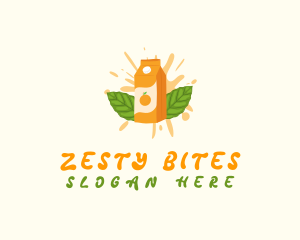 Zesty Orange Juice logo design