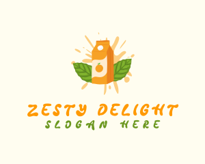 Zesty Orange Juice logo design