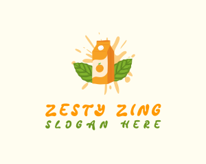 Zesty Orange Juice logo design