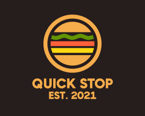 Burger Snack Signage logo design