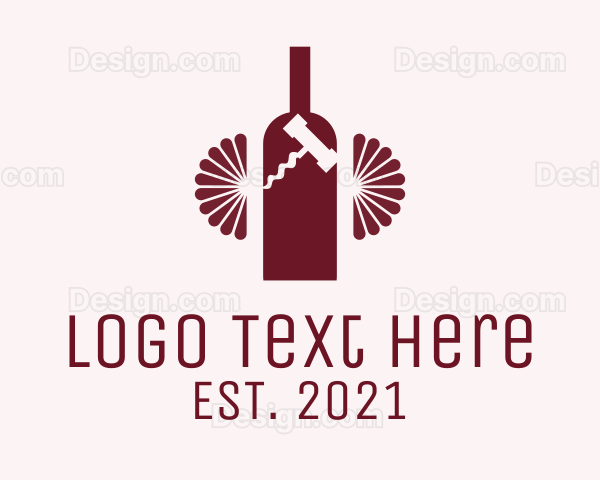 Red Wine Bottle Logo