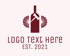 Red Wine Bottle logo