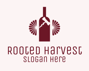 Red Wine Bottle Logo