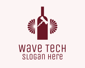 Red Wine Bottle Logo