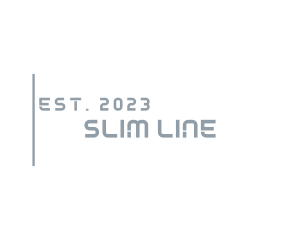 Stencil Line Business logo design