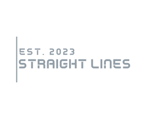 Stencil Line Business logo design