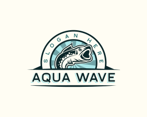 Marine Fish Swim logo