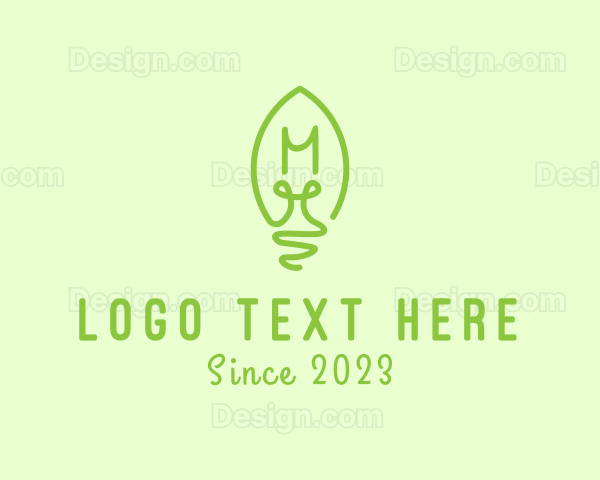 Eco Friendly Light Bulb Logo