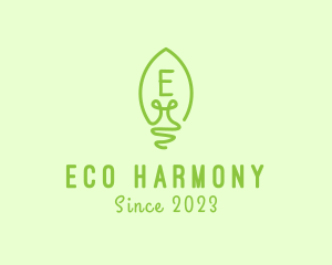 Eco Friendly Light Bulb  logo design