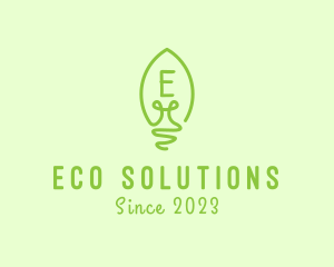 Eco Friendly Light Bulb  logo design