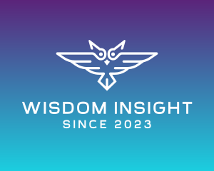 Modern Owl Fly logo design