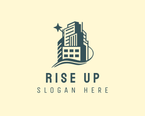 High Rise Urban Building logo design