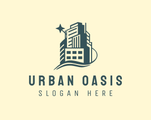 High Rise Urban Building logo design