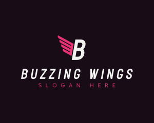 Wings Logistics Courier logo design