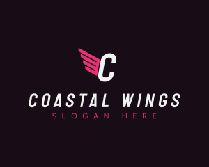 Wings Logistics Courier logo design