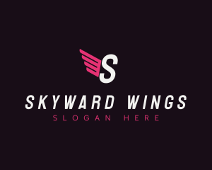 Wings Logistics Courier logo design