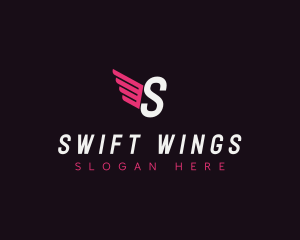 Wings Logistics Courier logo design