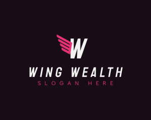 Wings Logistics Courier logo design