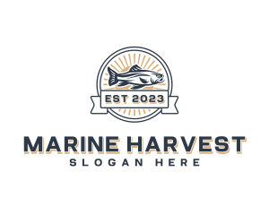 Marine Seafood Fisheries logo design