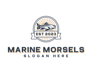 Marine Seafood Fisheries logo design