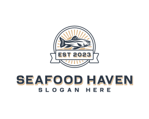 Marine Seafood Fisheries logo design