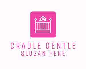 Baby Crib Cradle logo design