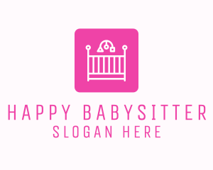 Baby Crib Cradle logo design