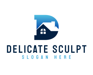 Letter D House Property logo design