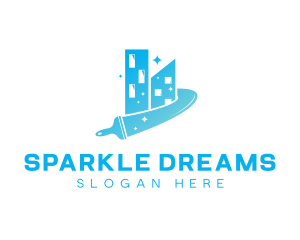 Sparkling Building Squeegee Cleaning logo