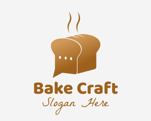 Bread Delivery Chat logo design