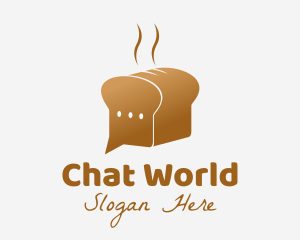 Bread Delivery Chat logo design