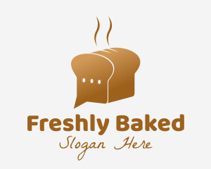 Bread Delivery Chat logo design