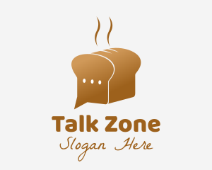 Bread Delivery Chat logo design