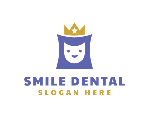 Crown Royalty Smile logo design