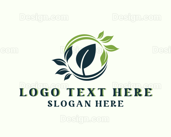 Organic Botanical Leaf Logo