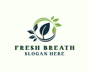 Organic Botanical Leaf logo design