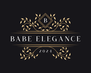 Luxury Vine Foliage logo design