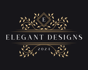 Luxury Vine Foliage logo design