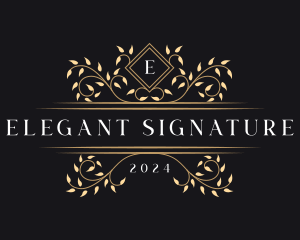 Luxury Vine Foliage logo design