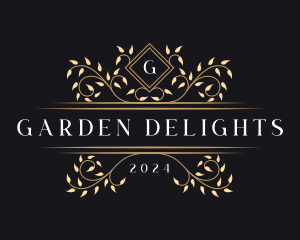 Luxury Vine Foliage logo design