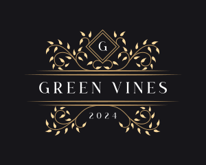 Luxury Vine Foliage logo design